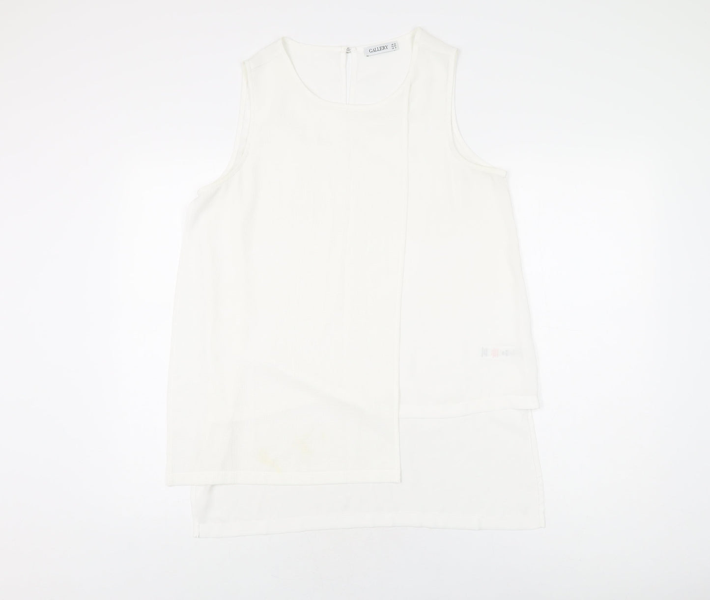 Womens UK Size 12 Gallery Ivory Basic Blouse