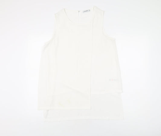 Womens UK Size 12 Gallery Ivory Basic Blouse