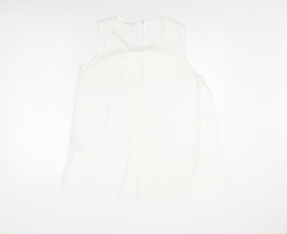 Womens UK Size 12 Gallery Ivory Basic Blouse