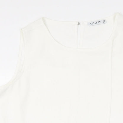 Womens UK Size 12 Gallery Ivory Basic Blouse