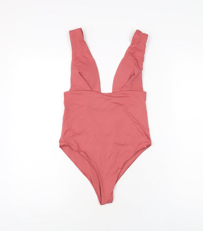 Zara Womens Pink Polyester One Piece Size S