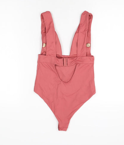 Zara Womens Pink Polyester One Piece Size S