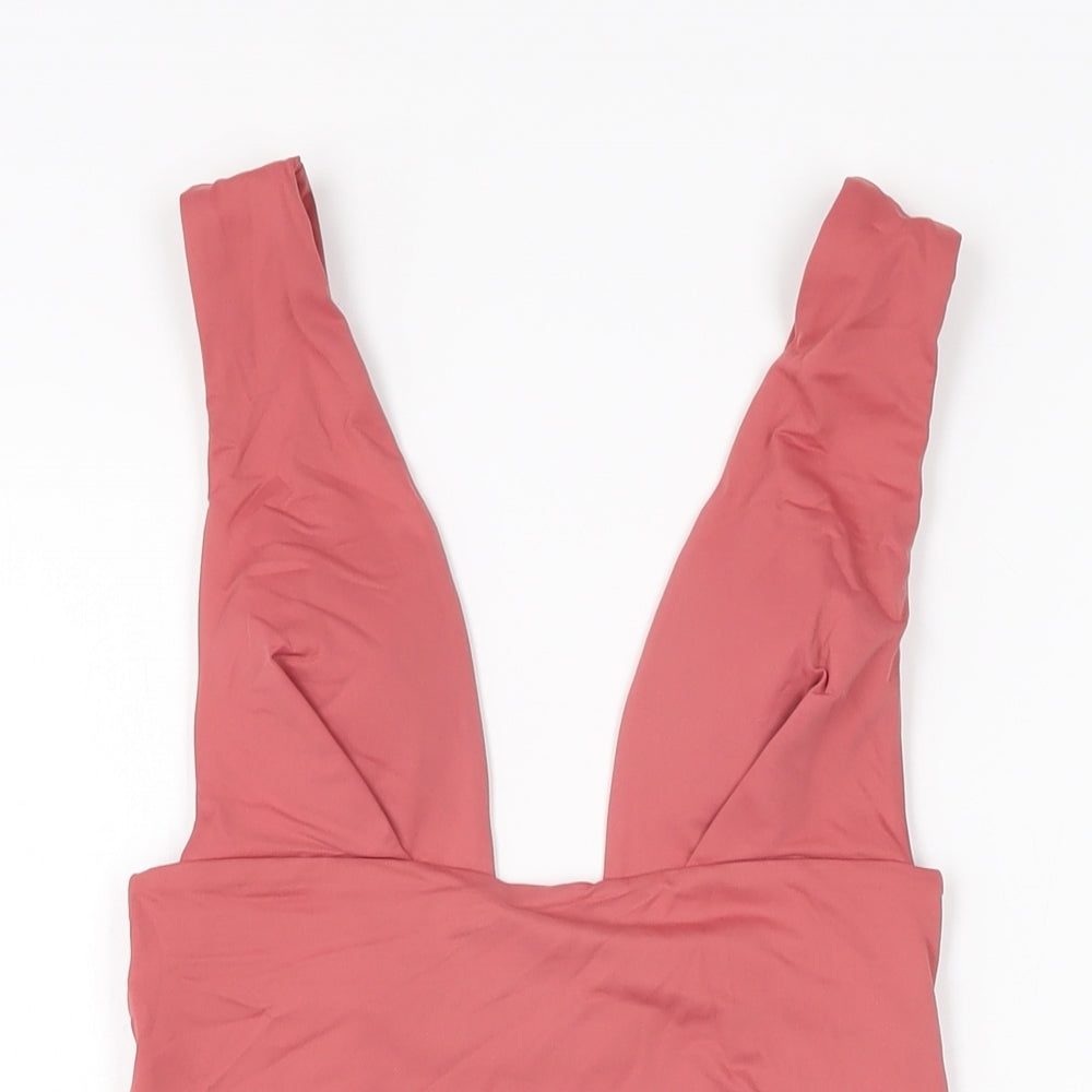 Zara Womens Pink Polyester One Piece Size S