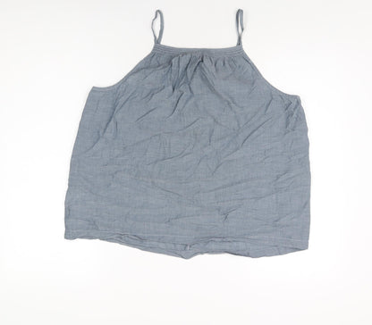 Womens UK Size L Gap Blue Basic T-Shirt