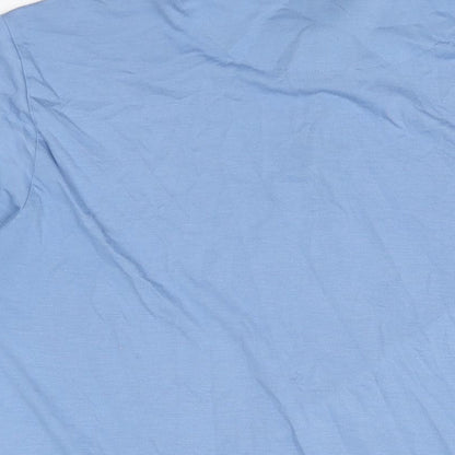 Remus Uomo Jeans Mens Blue Polyester Polo Size XL Collared Button