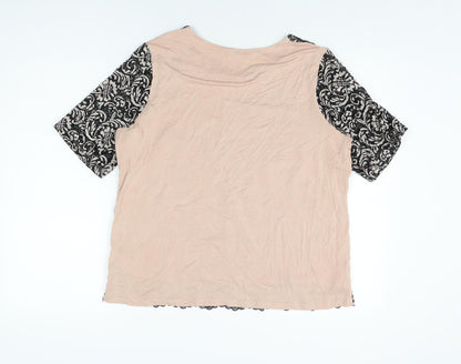 Womens UK Size 16 Marks and Spencer Pink Basic T-Shirt