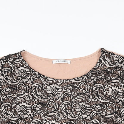 Womens UK Size 16 Marks and Spencer Pink Basic T-Shirt