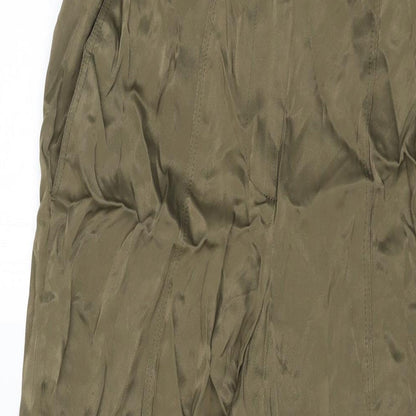 Womens UK Size M Zara Regular Fit  Green Trousers