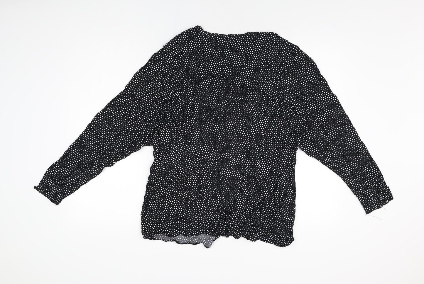 Womens UK Size 16 St Michael Black Basic Button-Up