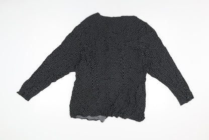 Womens UK Size 16 St Michael Black Basic Button-Up