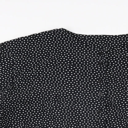 Womens UK Size 16 St Michael Black Basic Button-Up