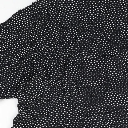 Womens UK Size 16 St Michael Black Basic Button-Up