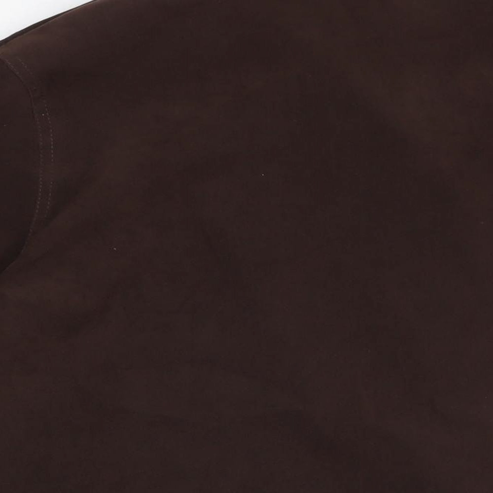 Womens UK Size 24 OPUS Brown Basic Button-Up