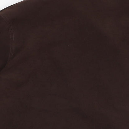 Womens UK Size 24 OPUS Brown Basic Button-Up