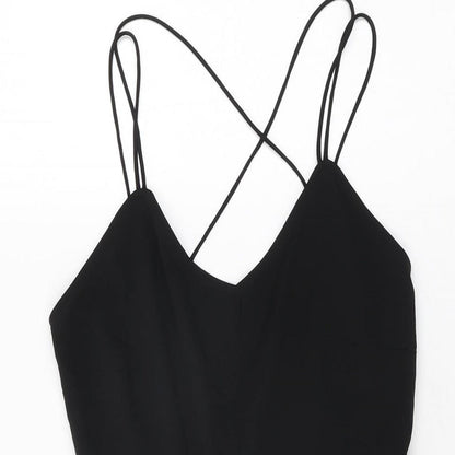 Womens UK Size 4 ASOS One-Piece Black Playsuit
