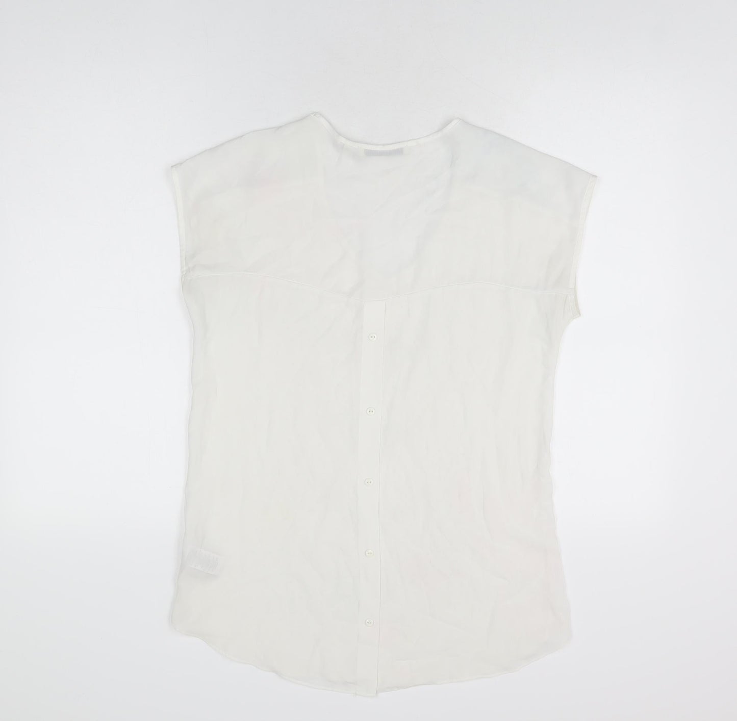Womens UK Size 10 NEXT White Basic T-Shirt