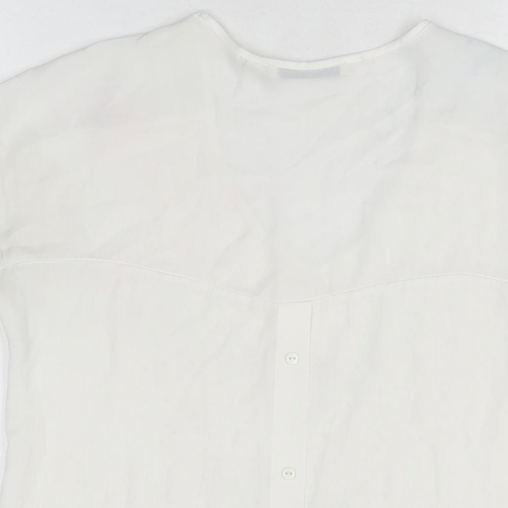Womens UK Size 10 NEXT White Basic T-Shirt