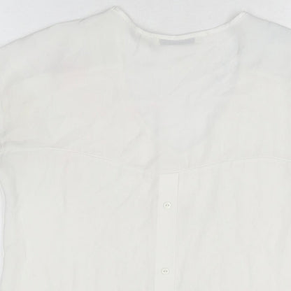 Womens UK Size 10 NEXT White Basic T-Shirt