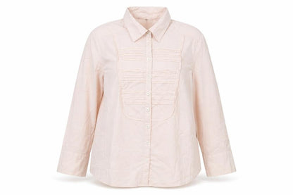 Womens UK Size 14 Linea Pink Basic Button-Up