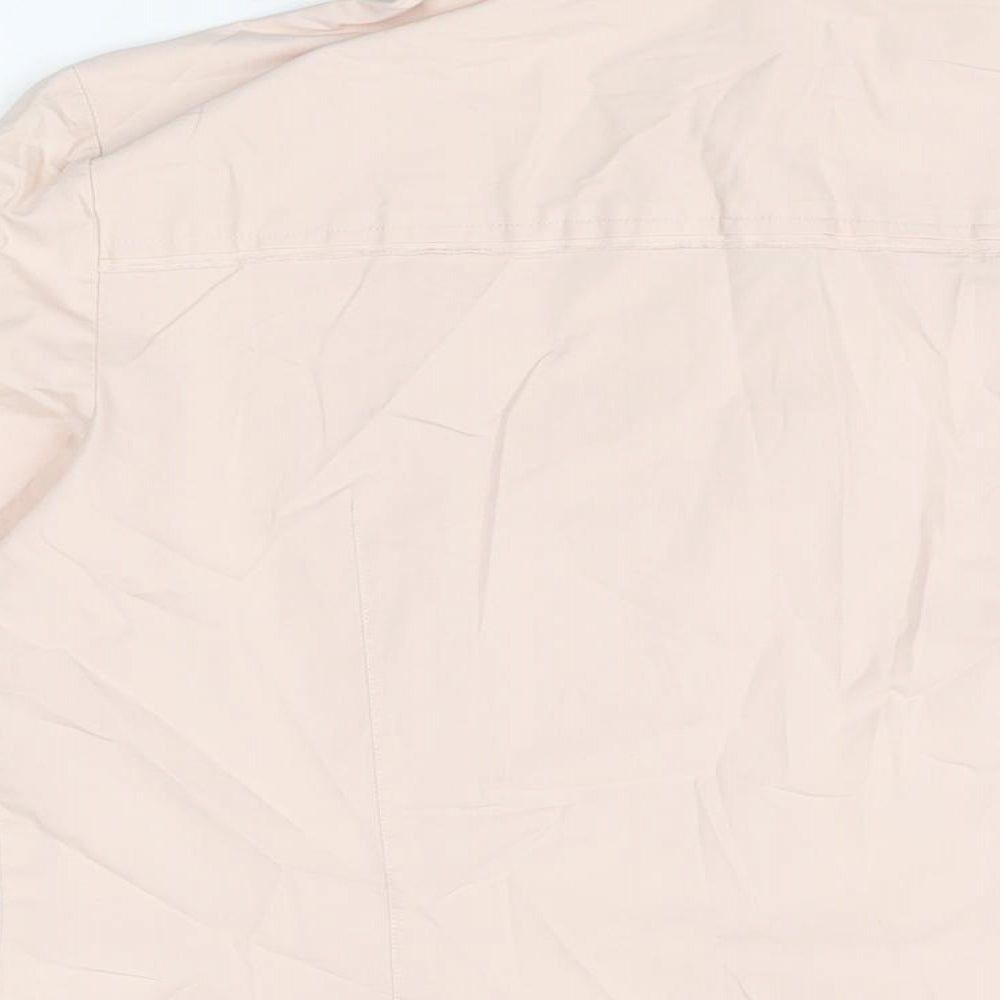 Womens UK Size 14 Linea Pink Basic Button-Up