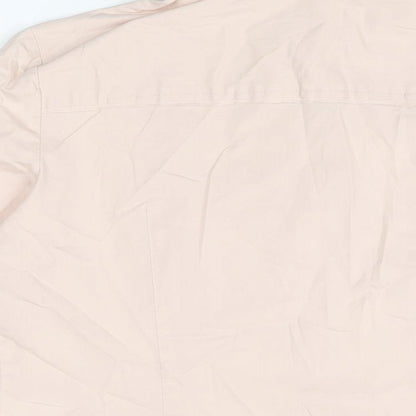 Womens UK Size 14 Linea Pink Basic Button-Up