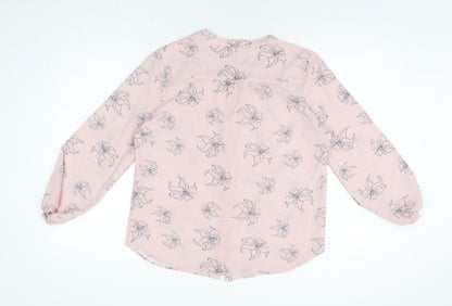 Womens UK Size 12 Fenn Wright Manson Pink Basic Button-Up