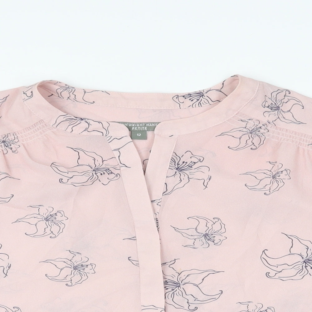Womens UK Size 12 Fenn Wright Manson Pink Basic Button-Up