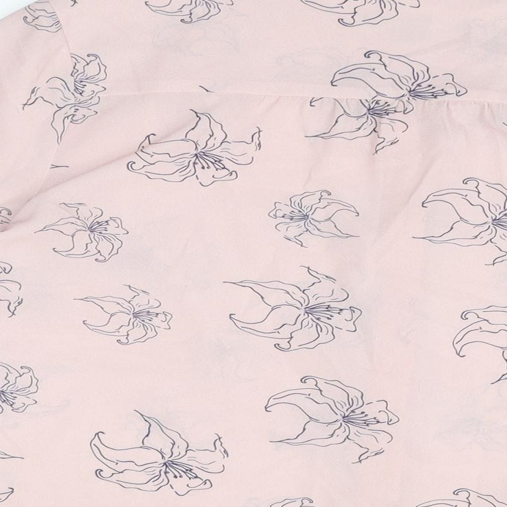 Womens UK Size 12 Fenn Wright Manson Pink Basic Button-Up