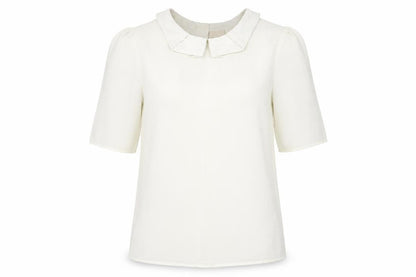 Womens UK Size 8 H&M Ivory Basic Blouse