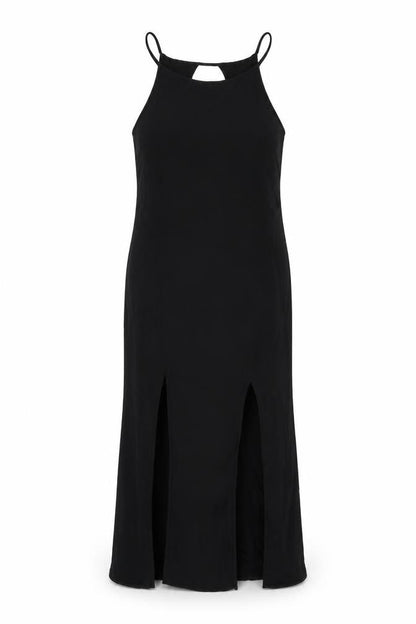 Zara Womens Black Viscose Shift Size L Round Neck Pullover