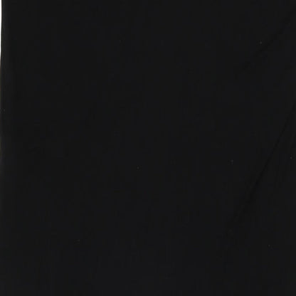 Zara Womens Black Viscose Shift Size L Round Neck Pullover