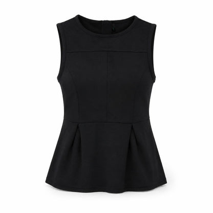Womens UK Size S Stile Benetton Black Basic T-Shirt