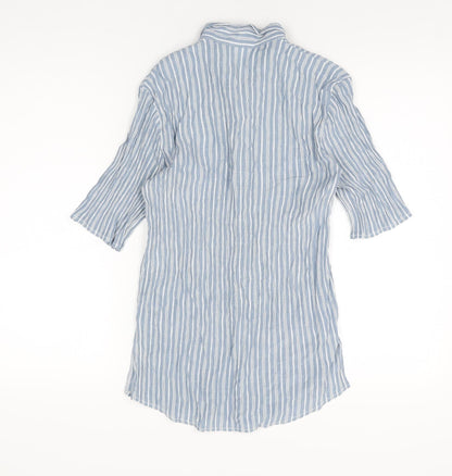 Womens UK Size 12 OPUS Blue Basic Button-Up