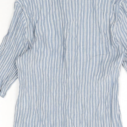 Womens UK Size 12 OPUS Blue Basic Button-Up