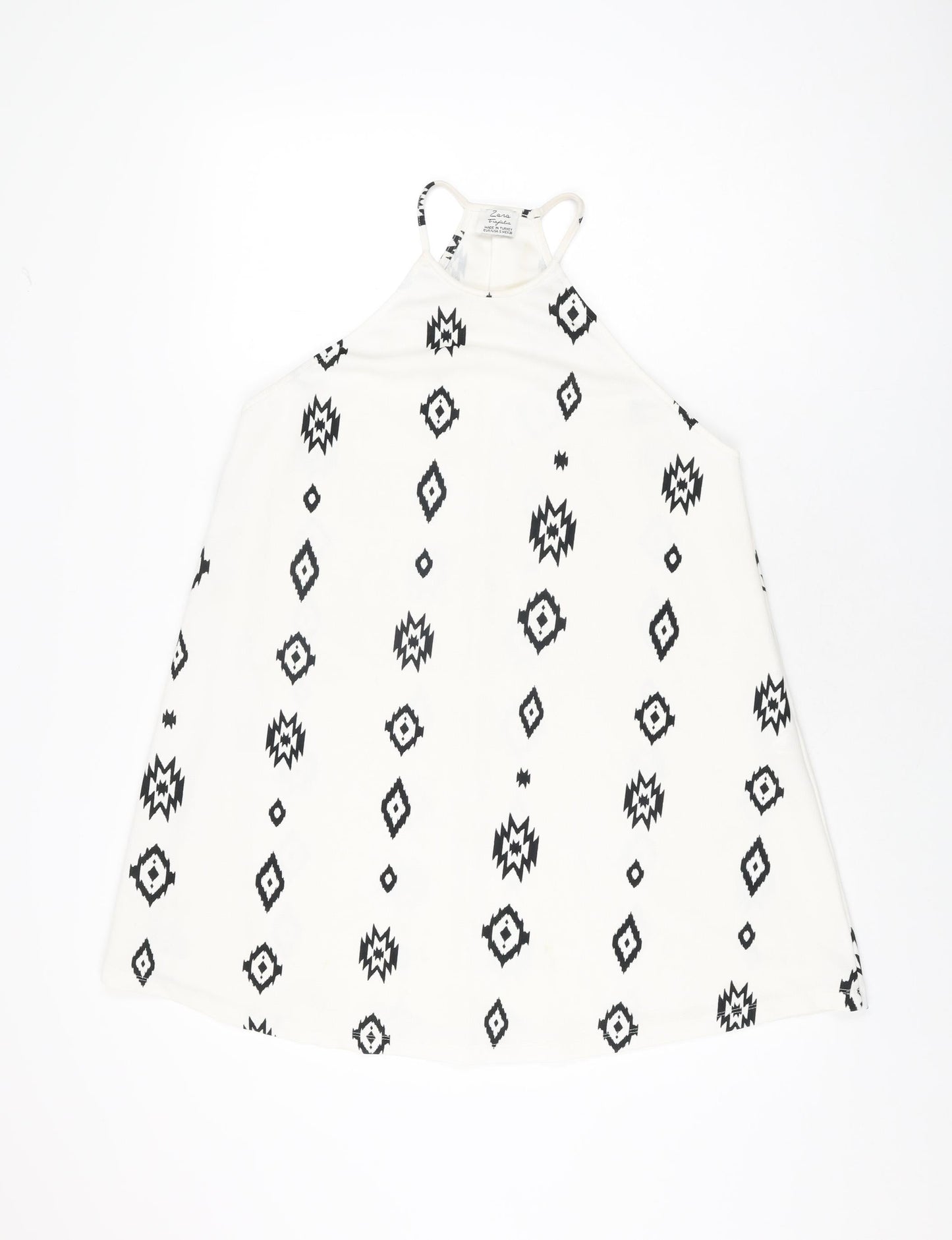 Womens UK Size S Zara White Basic T-Shirt