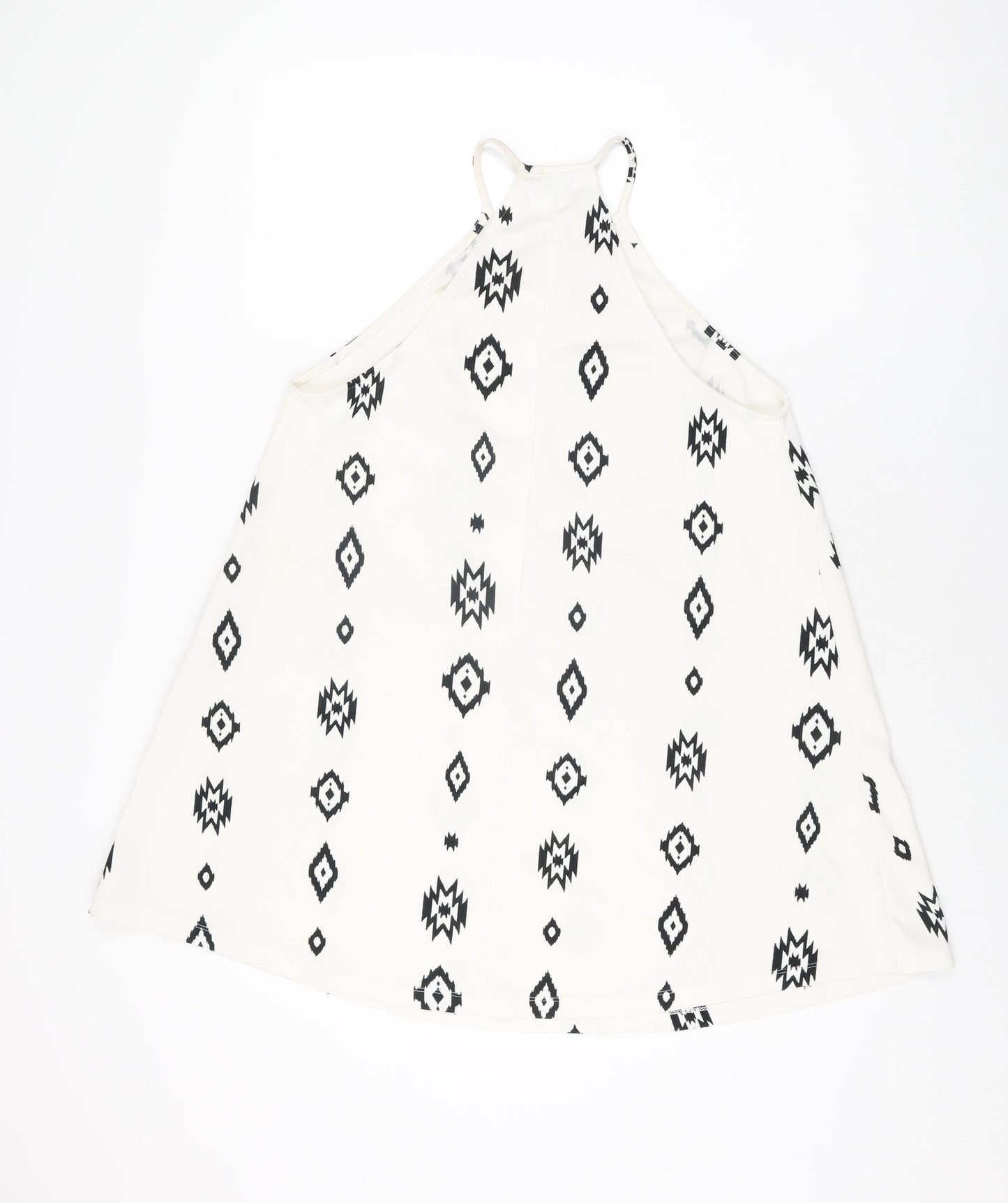 Womens UK Size S Zara White Basic T-Shirt