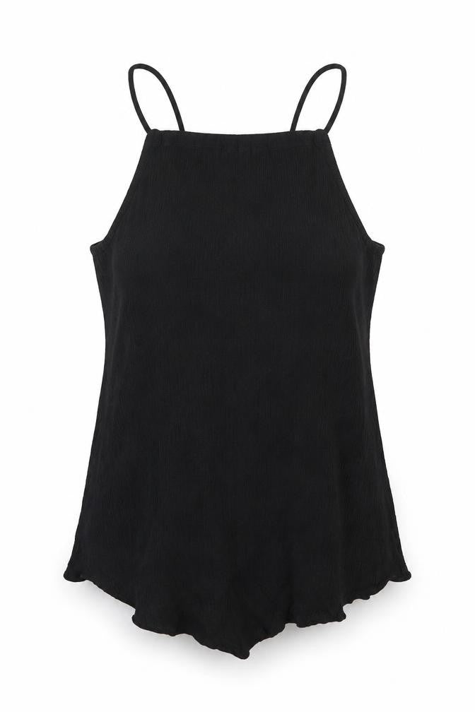 Womens UK Size 4 H&M Black Camisole T-Shirt