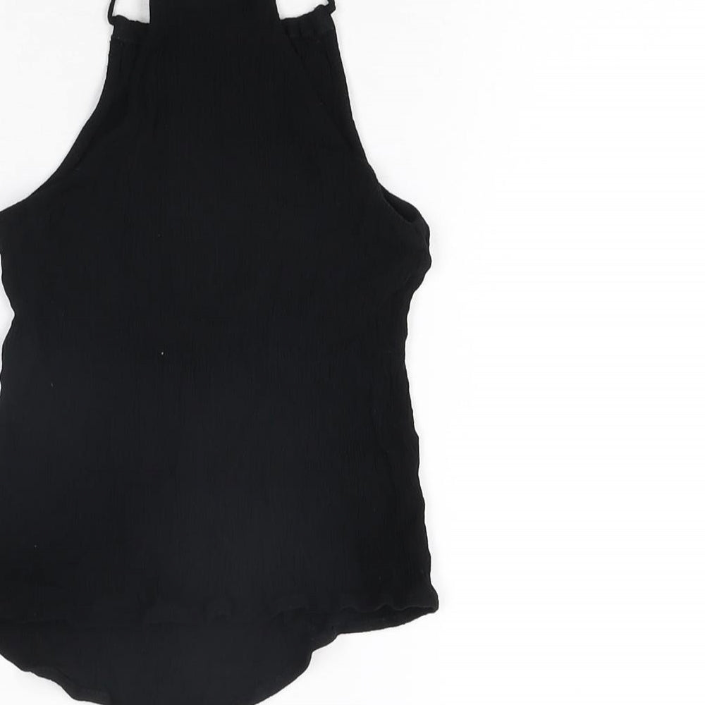 Womens UK Size 4 H&M Black Camisole T-Shirt
