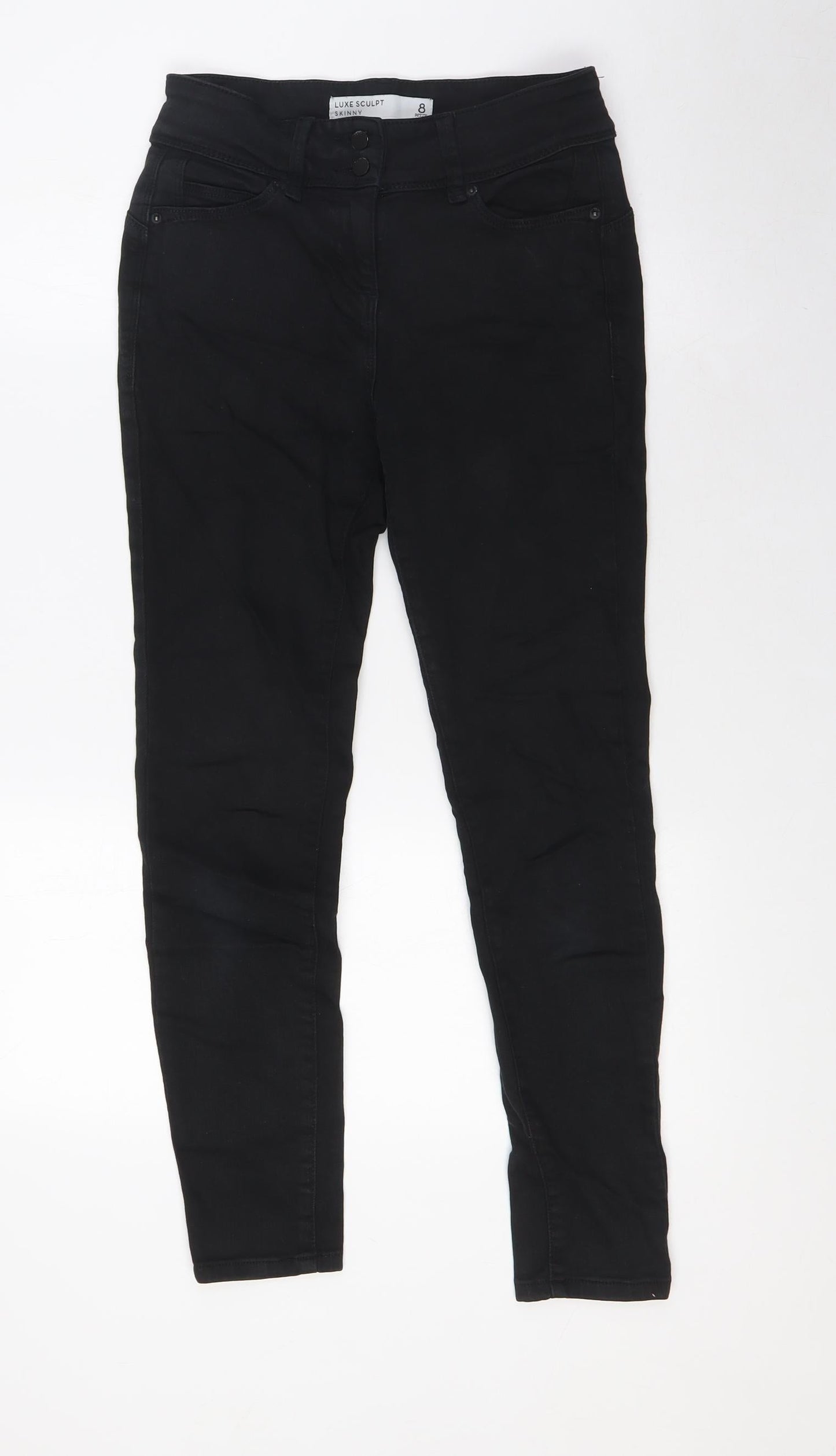 Womens UK Size 8 Marks and Spencer Regular Fit Skinny Black Jeans
