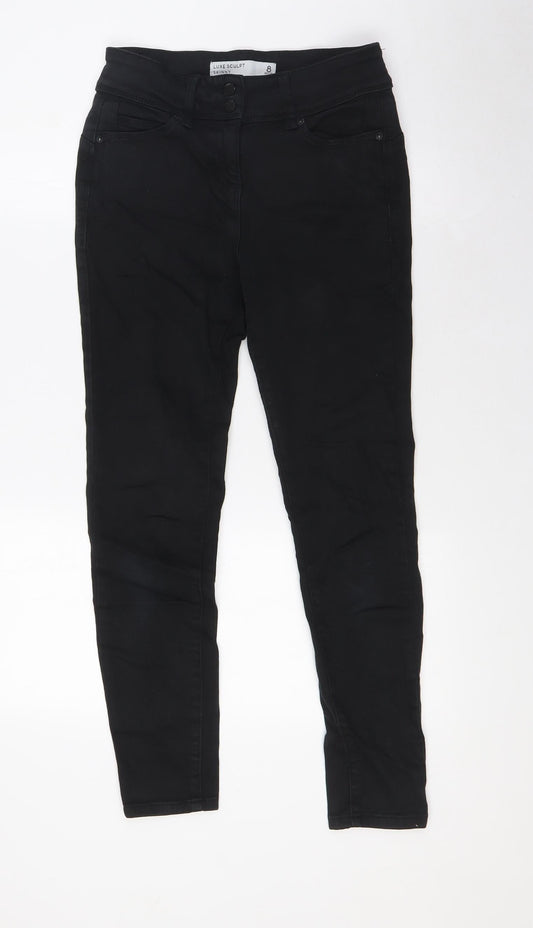 Womens UK Size 8 Marks and Spencer Regular Fit Skinny Black Jeans