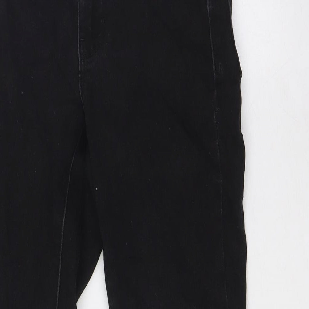 Denim & Co. Womens Black Cotton Skinny Jeans Size 6 L29 in Regular Zip