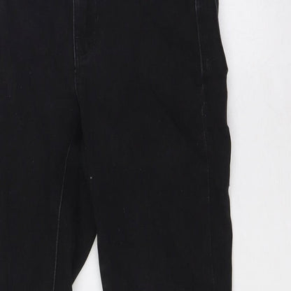 Denim & Co. Womens Black Cotton Skinny Jeans Size 6 L29 in Regular Zip