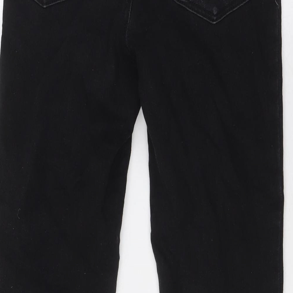 Denim & Co. Womens Black Cotton Skinny Jeans Size 6 L29 in Regular Zip