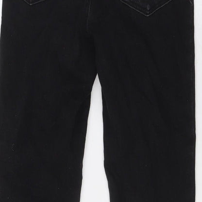 Denim & Co. Womens Black Cotton Skinny Jeans Size 6 L29 in Regular Zip