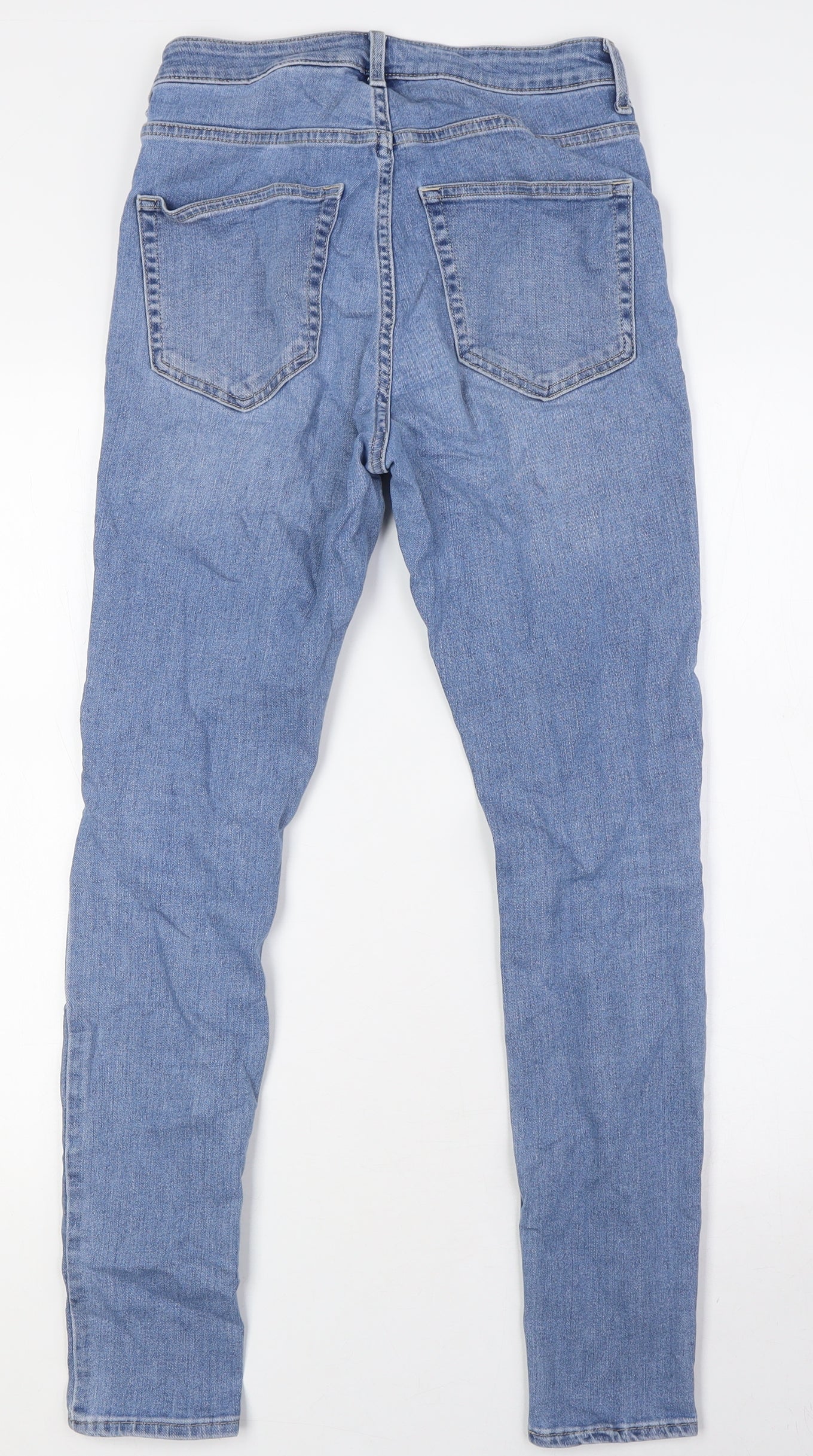 Womens UK Size 8 H&M Regular Fit Skinny Blue Jeans