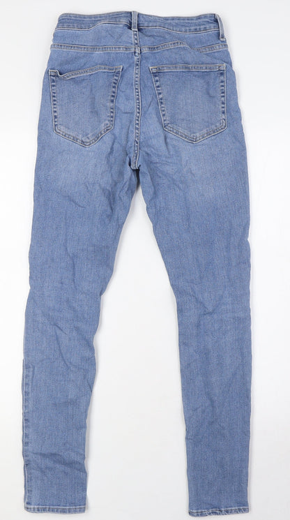 Womens UK Size 8 H&M Regular Fit Skinny Blue Jeans
