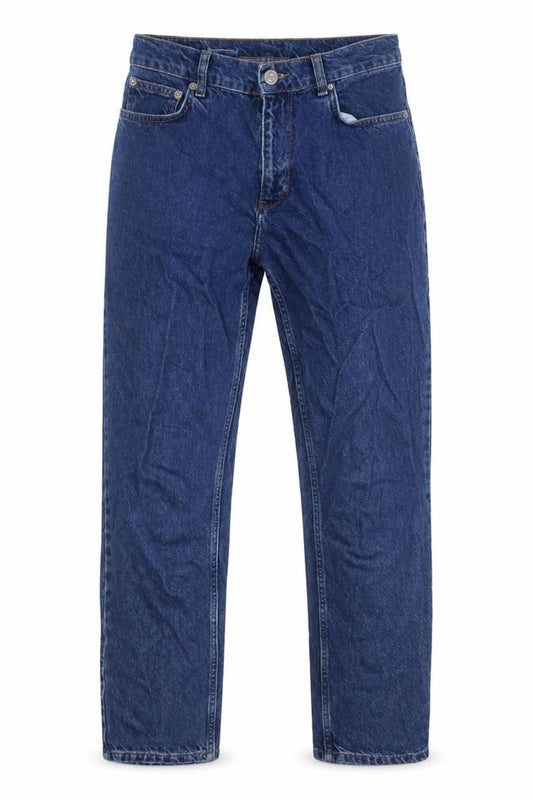 Womens UK Size 8 MNG Regular Fit Mom Blue Jeans
