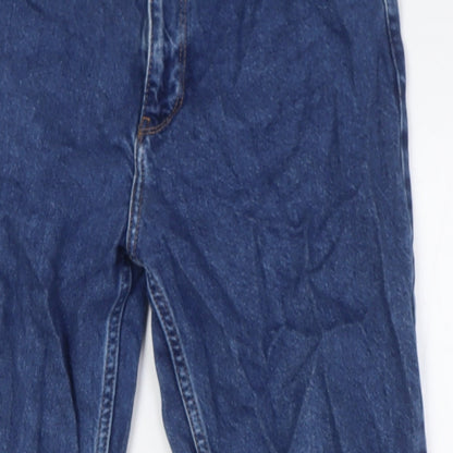 Womens UK Size 8 MNG Regular Fit Mom Blue Jeans