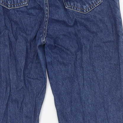 Womens UK Size 8 MNG Regular Fit Mom Blue Jeans