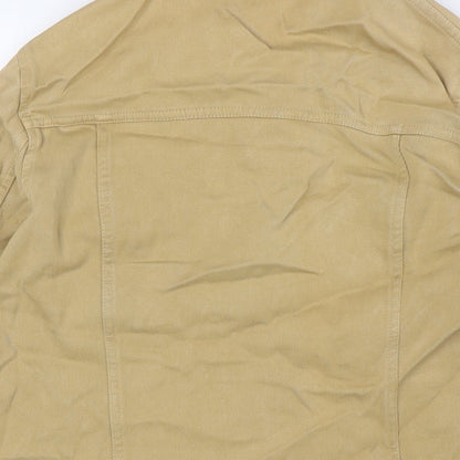 In Ware Womens Beige Jacket Size 10 Button